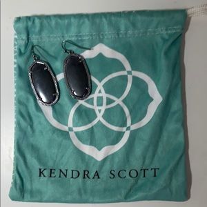 AUTHENTIC Kendra Scott Elle Gunmetal Earrings